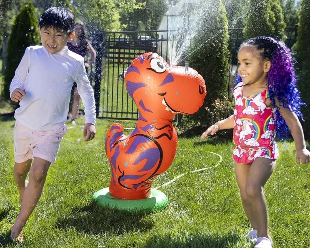 Dino Bop N’ Wobble Inflatable Dino Sprinkler
