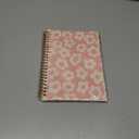 Spiral Journal Notebook for Women,A5 College Ruled Notebooks 6""x 8.4"", 120 Pages Lined Journal with Premium Thick Paper,Perfect for School Office Home Gifts(Pink White Flower)