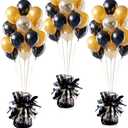 balloon weights are perfect for parties, birthdays, weddings. Each pack includes 12PCS durable weights that easily decorate balloons and elevate any celebration.(Black100g)