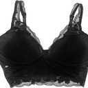 Victoria's Secret Pink Lace Push Up Bralette (Large, Black)