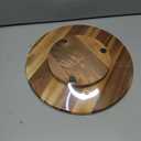 ORIDOM Acacia Wood Lazy Susan, Wood Turntable Tray Cabinet Organizer, 14"