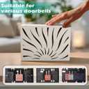 Modern Wooden Doorbell Chime Cover Box Large Decorative Wall-Mounted Doorbell Cover for Home Decor Reducing Wood Door Chime Box Only, White Stylish Upgrade