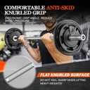57" Olympic Barbell Bar, 2" Standard Straight Barbell Bars for Weight Lifting Bar for Bench Press/Squats/Hip Thrusts/Lunges/Biceps- Home Gym Weight Bar- 2 Spring Collars(500lb Weight Capacity)