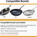 10 Inch Tempered Glass Lid Compatible with Lodge Skillets, Caraway Frying Pan, OXO Obsidian Fry Pan Skillet, Pan Lid, Pot Cover, Dutch Ovens and Other 10-10.25" Cookware