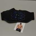 ABS Stimulator - EMS Muscle Stimulator, Ab Machine, Portable Abdominal Belt, Electronic Pulse Massager, Home Office Fitness Workout Equipment, Blue