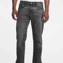 GUESS Men's Mid Rise Wide Leg Jeans, Size 32x30, Black