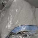 GarveeHome Scalloped Bow Rug for Kitchen Floor, Solid Blue Rug for Dorm, Washable Entryway Rugs 2x3 Soft Low Pile Non Slip Scalloped Rugs for Nursery Bedroom Decor Hallway