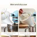 2 x 2PCS Flour Funnel for Kitchen Aid Mixer, 2026 New Plastic Funnel with Easy-Pour Attachment Fits Tilt-Head 4.55 Qt (KSM150), No Mess Baking Tool for Flour, Sugar, and Egg Liquid