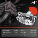 A-Premium Disc Brake Caliper Assembly with Bracket Compatible with Select Acura and Honda Models - CL, TL, TSX, Accord - Front Left Driver Side; RL - Front Right Passenger Side