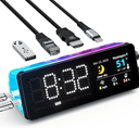 LTC Laptop Docking Station, 7-in-1 USB C Hub with Screen, Multiple Built-in Apps, Multiport Adapter with HDMI 4K@60Hz, 90W Power Delivery, USBC & USBA Data Ports, Dongle for MacBook, Dell, and More