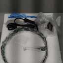 Small Tiffany Lamp Stained Glass Table Lamp Green Wisteria Leaves Style Bedside Desk Light Mini Accent Desk Memory Lamp 8X15 Inch