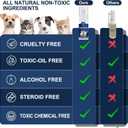2 Bottles Cat Deterrent Spray Natural, Non-Toxic Anti-Scratch Spray for Cats & Kittens Indoor & Outdoor Pet Training Aid Furniture & Carpet Protector (Blue, M)