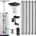 Starlink Gen 3 Pole Mount Kit - Adjustable Design for Easy Installation & Optimal Signal Reception - High Load Capacity, Portable & Perfect for RV Ladder (5-Section with Ladder Mount)