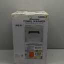 SAMEAT Heated Towel Warmers for Bathroom - Large Towel Warmer Bucket, Wood Handle, Auto Shut Off, Fits Up to Two 40"X70" Oversized Towels, Best Ideals (White)