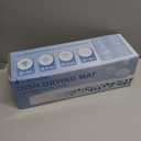 Dish Drying Mat for Kitchen Counter, 24"  16" Large Stone Drying Mat, Foldable Quick Dry Stone Mats, Ultra Absorbent Diatomaceous Earth Dish Mat for Dishes, Bottles, Cups, White