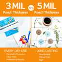 Scotch Thermal Laminating Pouches Premium Quality, 5 Mil Thick for Extra Protection, 50 Pack Letter Size Laminating Sheets, Our Most Durable Lamination Pouch, 8.9 x 11.4 inches, Clear