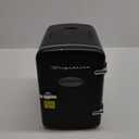 Frigidaire Retro Mini Personal Fridge Cooler, Holds up to 6 Cans, Portable for Car, Office, Bedroom, Dorm Room, or Cabin, AC and DC input, Black