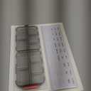 Pill Organizer with Medicine Labels Travel Daily Pill Container Mini Medication Organizer Storage Pill Organizer Travel Essentials Pill Case 7 Day (Grey & 161 Lables)