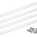 Crosscut Sled for Table Saw UHMW Plastic 3/4" X 3/8" X 17" with Predrilled Holes and Screws Ideal for U Tracks Woodworking, Miter Slots, Router Table and Bandsaws(4 Bars)