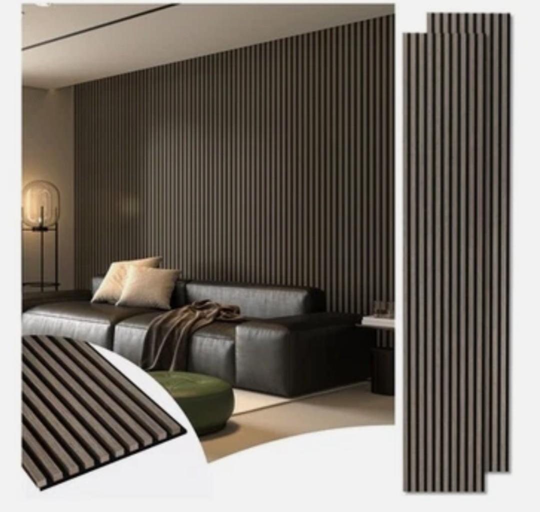 Art3d 2-Pack 108" x 12" Acoustic Wood Panels for Wall, Soundproof Wood Slat Panel