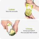 All-in-1 Avocado Slicer Cutter Tool  Avocado Pitter, Slicer, Peeler & Masher  Food-Grade Plastic, Safe & Easy to Use, Dishwasher Safe