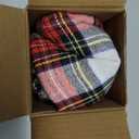 EMEMA Christmas Red and White Tartan Plaid Throw Pillow Covers 18x18 Inch Decorative Scottish Farmhouse Retro Classic Square Cushion Cases for Decor Sofa Couch Winter Holiday Set of 2