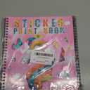 homicozy 3PCS Sticker Paint Books for Kids Ages 4-10,Unicorn Mermaid Animals Designs Paint by Stickers,Sticker by Numbers,Party Birthday Gifts for Girls 4-10,Create 30 Pictures One Stickers at A Time