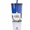 Manna™ Axel™ Plastic Tumbler & Straw Set - Blue