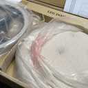 Hillsdale Krauss Backless Swivel Counter Stool, Charcoal Gray Finish with Linen Stone Fabric. 1 pack