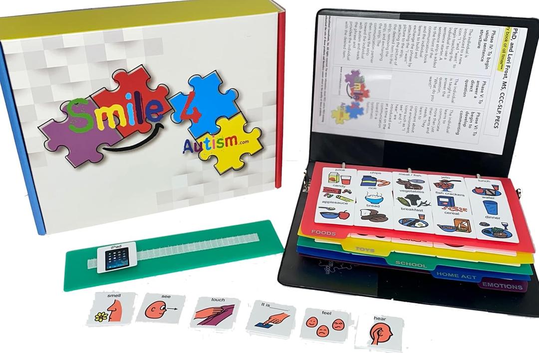 Visual Communication Book,162 ASD Photo Picture Cards: Autism Language Vocabulary, Speech Articulation Therapy, ADHD & Apraxia Learning (Small)