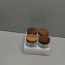 16oz 4 Pack Overnight Oats Containers with Lids, Glass Mason Jars with Acacia Wood Airtight Lids, Wide Mouth Meal Prep Storage Jars for Yogurt, Chia Pudding, Salad, Parfait, Snacks, Spice