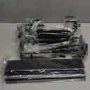 Garage Tool Organizer Wall Mount with 48 inches Rails and 6 Double-layer Hooks, Garden Tool Rack Heavy Duty, Garage Hanging Storage Rack For Yard Tools, Shovel, Shed (GS02)