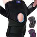 ABYON Plus Size Knee Braces for Knee Pain with Side Stabilizers for Man Women.Relieves Meniscus Tear, ACL, LCL, MCL,Arthritis.Non Slip Adjustable Knee Support for Joint Pain Relief, Injury Recovery (4X-Large/5X-Large (Pack of 1), Black)