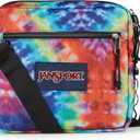 JanSport Central Adaptive Accessory Bag Wheelchair & Walker Compatible, Versatile Carry Options, Tuck-Away Adjustable Loops, SaniStash Pocket for Easy Access, Red/Multi Hippie Days