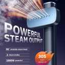 OGHom Steamer for Clothes, 110-240V Travel Steamer & Iron 2 in 1, 1000W Powerful Steam, Portable Handheld Garment Wrinkle Remover, 30s Fast Heat-Up with Dry& 2-Steam Control, for Global & Europe-Blue