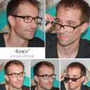 Eyekepper Vintage Reading Sunglasses for Men - 5 Pack Grey Tinted Lens Readers +1.75