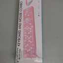 Wireless Keyboard and Mouse Combo, Retro Typewriter Keyboard with Round Keycaps, 2.4GHz USB Cute Wireless Keyboard Mouse for Computer, Desktop, Laptop (Green Colorful)