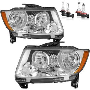 Headlights for 2011-2013 Jeep Grand Cherokee, 2011-2017 Jeep Compass