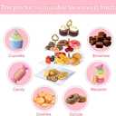 Frigg Dessert Table Display Set,10Pcs Cake Stand,4 Pcs 3 tiered Cupcake Stands and 6 Pcs Dessert Trays serving trays for Party Baby Shower Wedding Tea Party Decorations