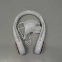 SWEETFULL Portable Neck Fan 360 Cooling Bladeless Personal Fan | No Hair Twisting - 4000mAh USB Rechargeable Wearable Fan for Travel, Birthday Gifts for Men, Women, Mom, and Dad (A4 White)