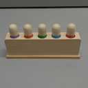 Pop Up Toy Multicolor Puppets | Wooden Color Sorting Toys | STEM Montessori Color Matching Toys | Preschool Learning Educational Toys Gifts for Kids Boys Girls Ages for 1 2 3 Years (Classic Colours)