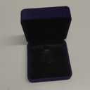 Cosmos Velvet Necklace Pendant Gift Box Jewelry Box (Royal Deep Blue Color)