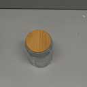 ANSQU Vintage Glass Jar with Lid, 23.7oz Airtight Glass Storage Canister Glass Food Storage Containers for Kitchen Counter, Pantry, Decorative Jar for Coffee, Tea, Sugar, Candy Cute Jar