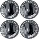12200035 Range Surface Burner Knob Replacement for Whirlp for Kenmore for Jenn-Air Range Oven Cooktop Models Parts Replace 12200035 7-3272 7-3662 Y703272 Y703662 Y704844, 4 Pack