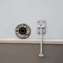 Stainless Steel 316 Straight Thru Hull Exhaust Skin Fitting, Fitting 24mm Tube Pipe Socket Hardware with Bolts and Nuts, for Diesel Parking heaters