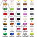 New brothreads - All 60 Assorted Colors of Huge Spool 5000M Polyester Embroidery Machine Thread for Commercial and Domestic Embroidery Machines