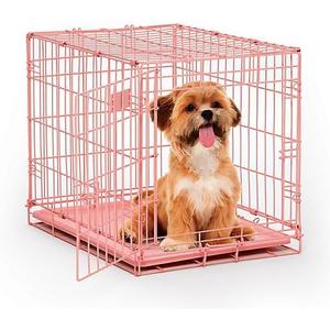 Midwest Color iCrate Folding Dog Crate Pink, 1"L x 1"W x 1"H