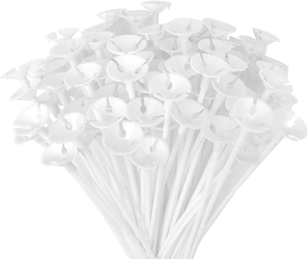 Balloon Sticks - 100Pcs Balloon Stick and Cup for Party Wedding (100Pack)