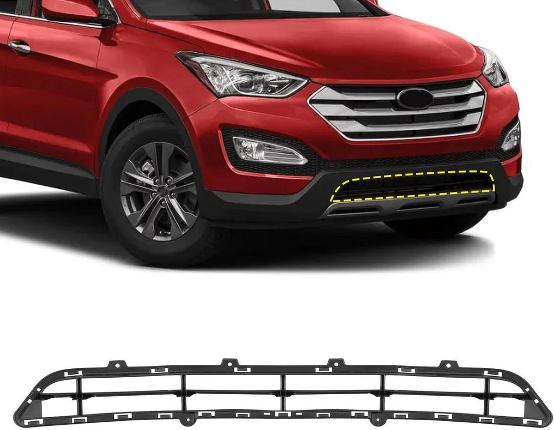Front Bumper Lower Grille Compatible with Hyundai Santa Fe Sport 2013-2016