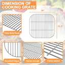 Grill Parts for Aussie Charcoal Grill Parts Americana Grill Replacement Parts Walk-A-Bout, Sizzler, Swinger & Traveler,1PC 1025.8.001 Charcoal Grate &1PC 1040.8.001 Ash Pan for Americana 3000-4000 SER